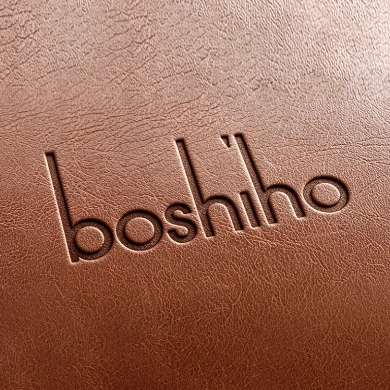 BOSHIHO debossed logo effect