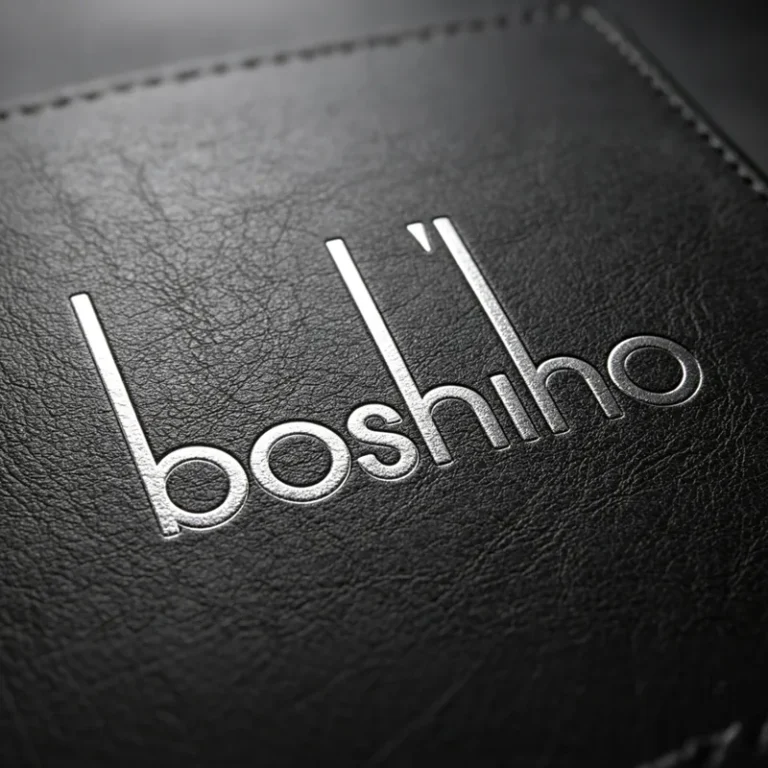 BOSHIHO silver foil logo effect