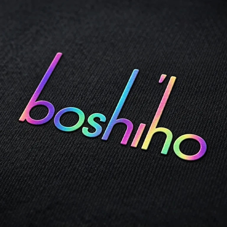 BOSHIHO multicolour logo effect