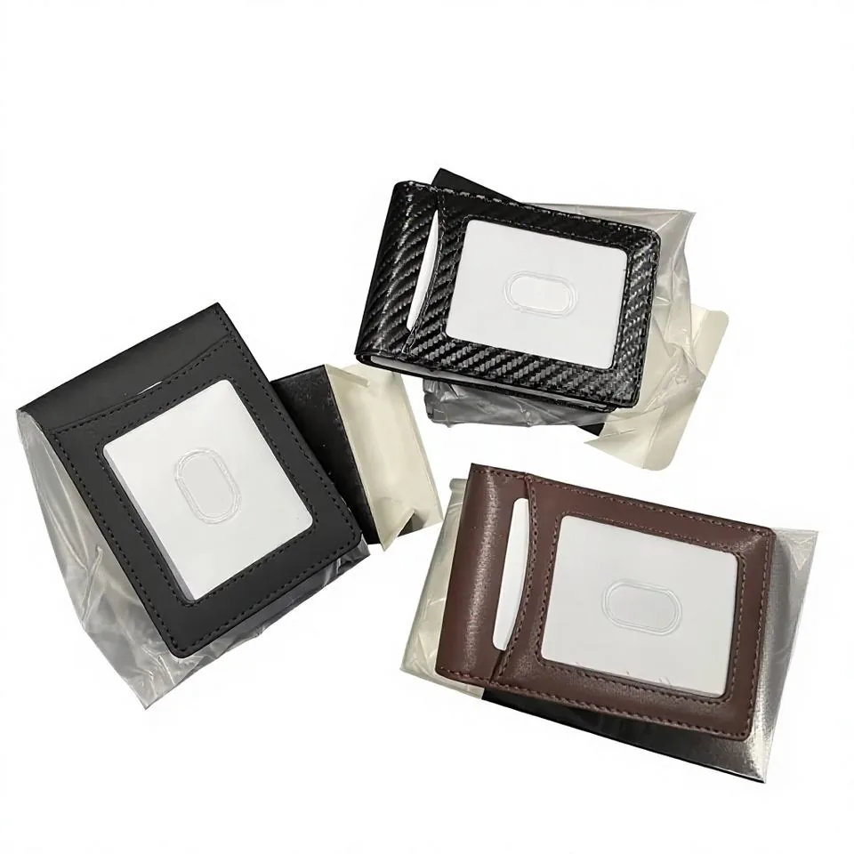 Open wallets presented in individual gift boxes