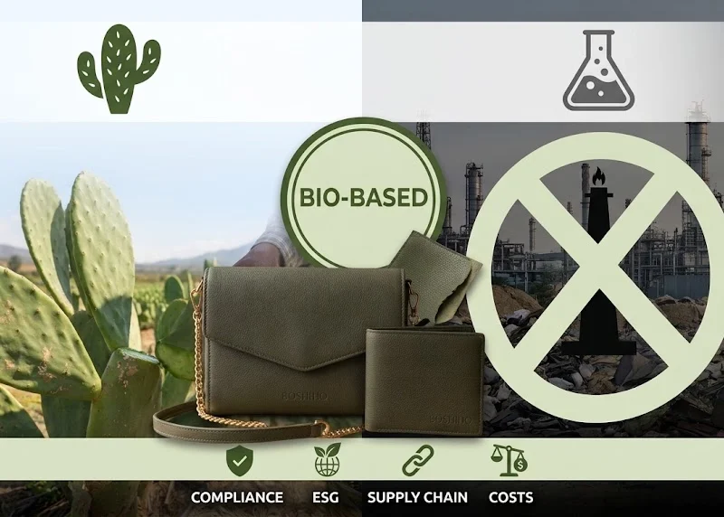 Cactus Bio-Leather vs. Traditional PU: Choose Sustainability.