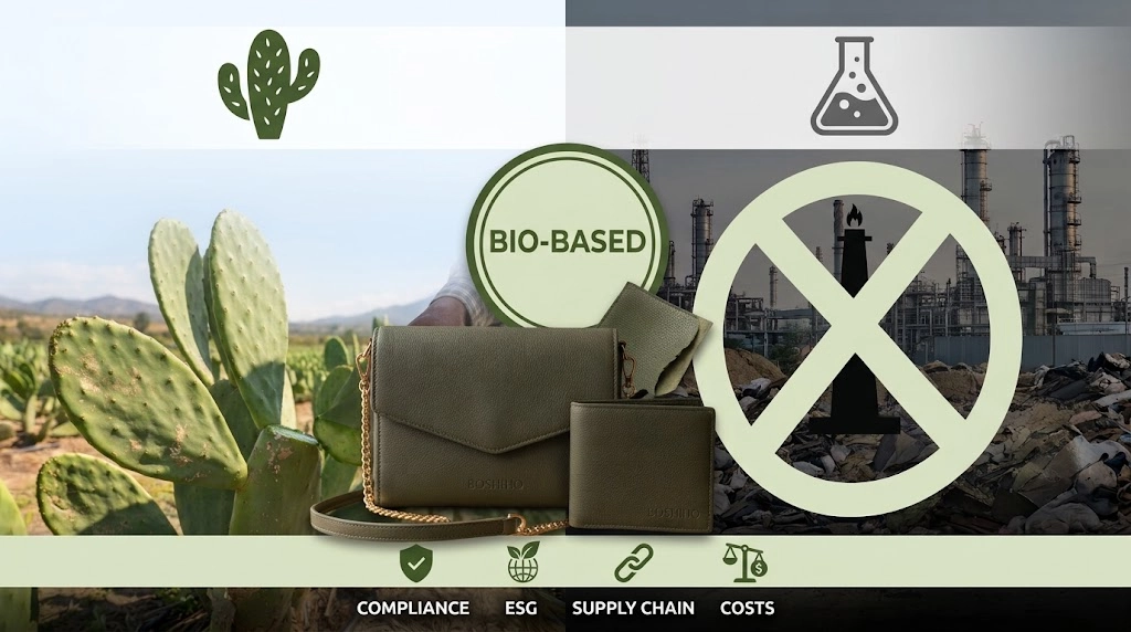 Cactus Bio-Leather vs. Traditional PU: Choose Sustainability.